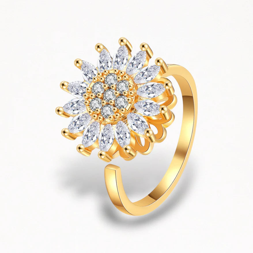 Seyelle Flower - Snurrande antistress ring