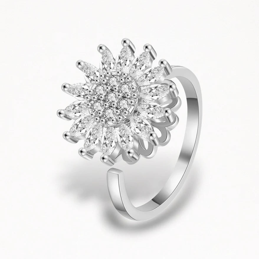 Seyelle Flower - Snurrande antistress ring